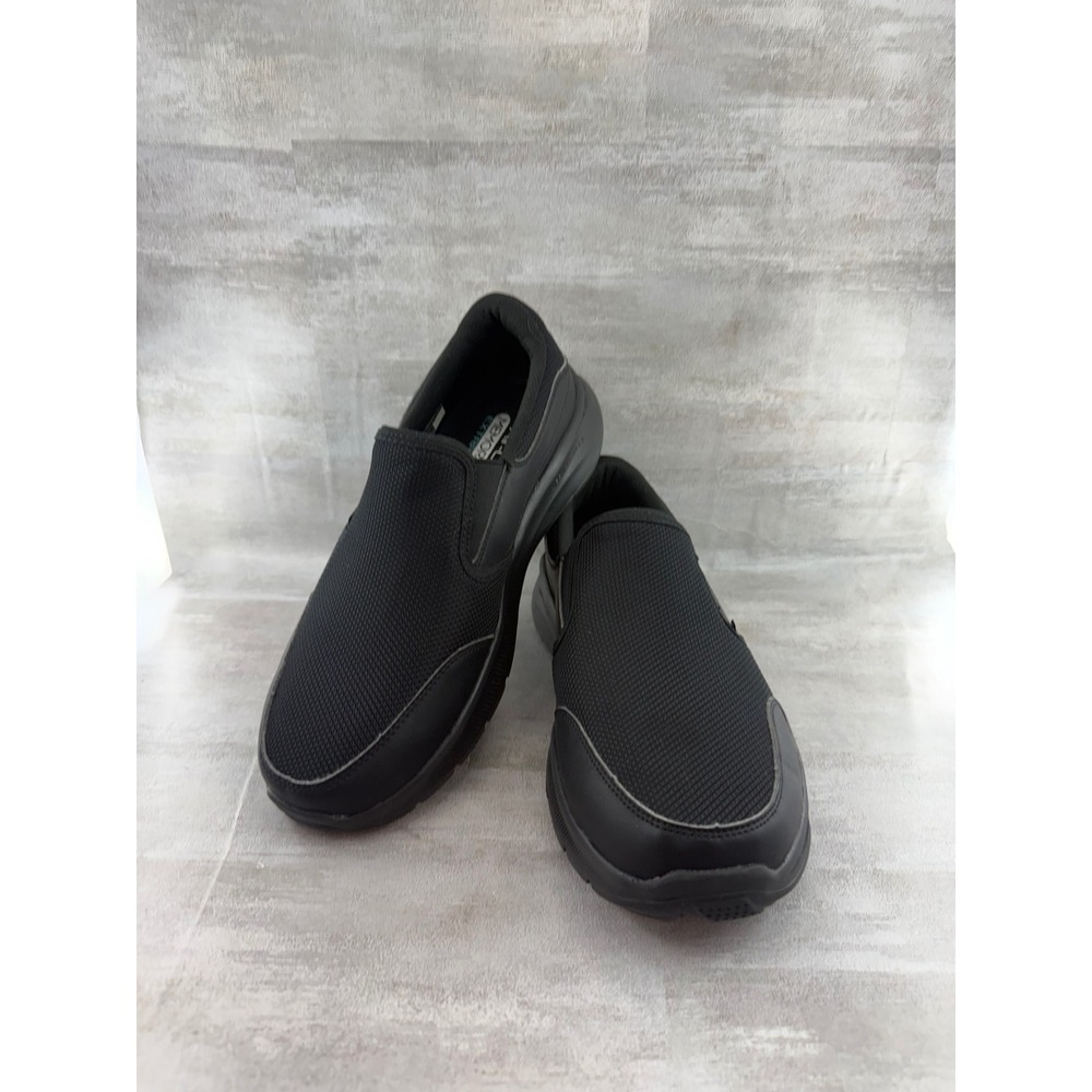 Skechers Men Summits Louvin Black Slip-On Sneakers 232515WW Extra Wide Fit 8.5
